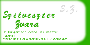 szilveszter zvara business card